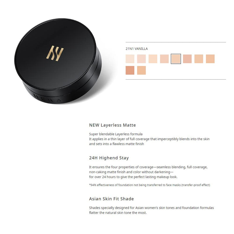 AMOREPACIFIC HERA Black Cushion 15gram with Refill